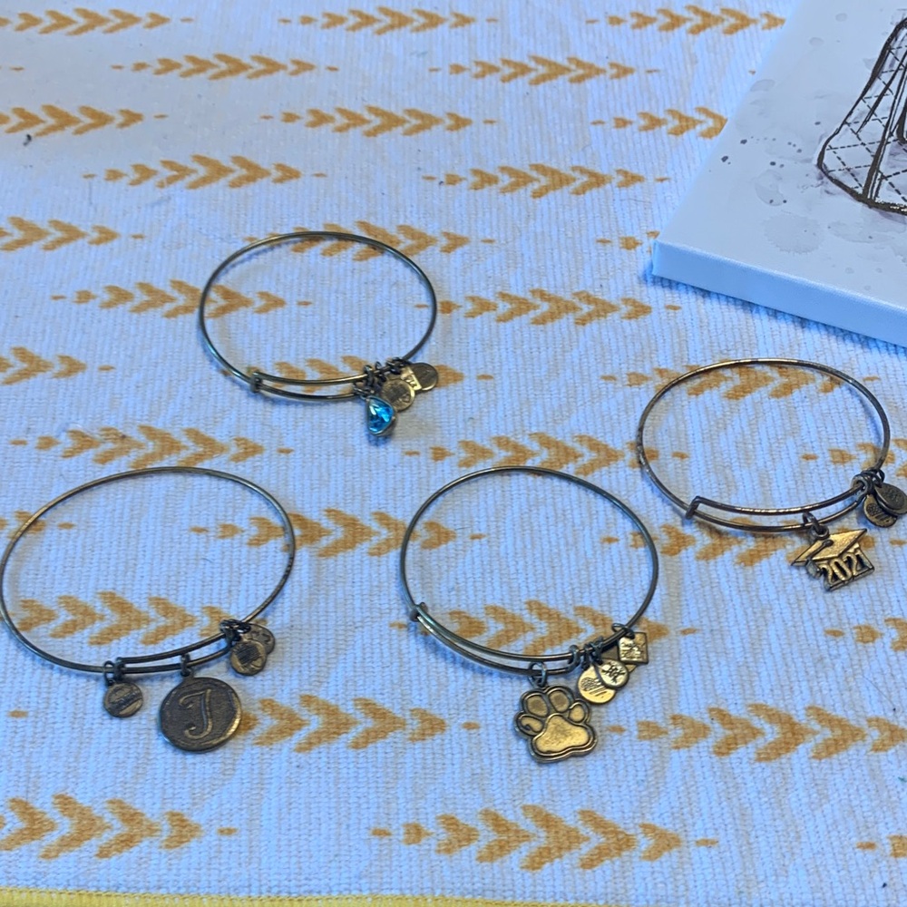 Alex and Ani Gold and Silver Charm Bracelets